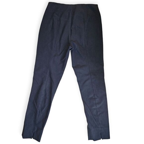 Vince Stretch Skinny Ankle Slit High Rise Black Pants Large - Picture 7 of 9